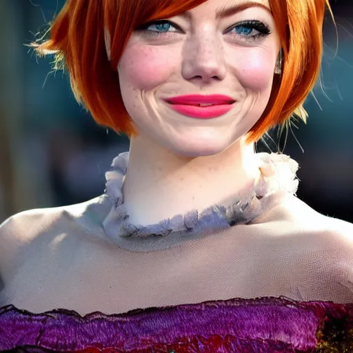 Prompt: emma stone as a pixie