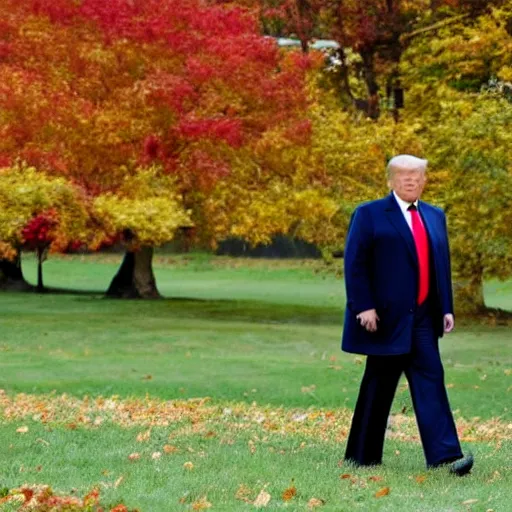 Image similar to donald trump in fall guys