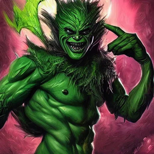 Image similar to green goblin fantasy