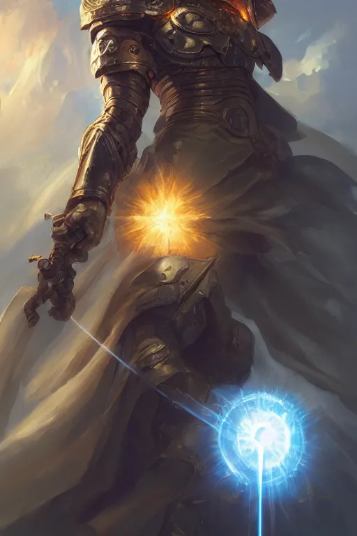 Prompt: holy paladin with light powers, by art by stanley artgerm lau, wlop, rossdraws, frank frazetta, andrei riabovitchev, marc simonetti, highly detailed, 8 k, hdr, close up, smooth, sharp focus, high resolution, award - winning photo