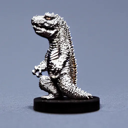 Image similar to godzilla eating diamonds, 5 5 mm