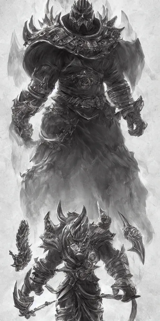 Image similar to super mario as a dark souls final boss, concept art, trending on artstation