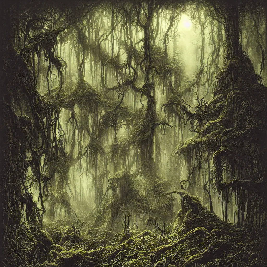 The Lord Of The Dark Forest, Digital Arts by Swannai