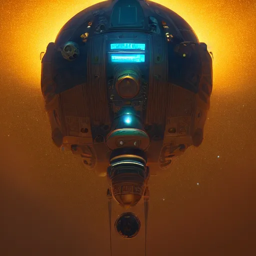 Prompt: colossal dream bot mothership in outer space, golden hour, intricate details, sharp focus, digital art, hyper realistic, 4 k, unreal engine, highly detailed, hd, dramatic lighting by brom, trending on artstation