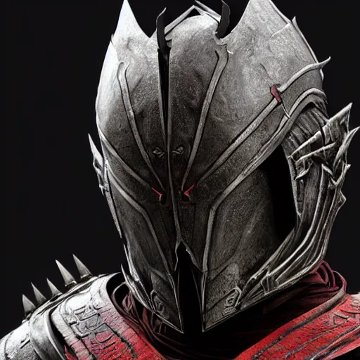 Image similar to hyperrealistic mixed media image of black red daedra armor from skyrim, stunning 3 d render inspired art by greg rutkowski and xiang duan and thomas eakes, perfect facial symmetry, flesh texture, realistic, highly detailed attributes and atmosphere, dim volumetric cinematic lighting, 8 k octane detailed render, post - processing, masterpiece,