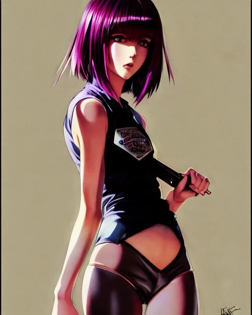 Prompt: portrait Anime 1984 Pop Killer Girl Sharp fine face pretty face, realistic shaded Perfect face, fine details. Anime. Los-Angeles luxury hyperrealistic by Ilya Kuvshinov katsuhiro otomo ghost-in-the-shell, magali villeneuve, artgerm, rutkowski Jeremy Lipkin and Giuseppe Dangelico Pino and Michael Garmash and Rob Rey