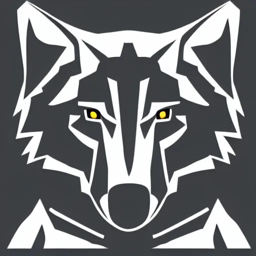 Image similar to vector design logo concept of a wolf