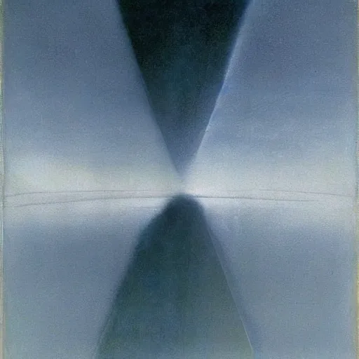 Image similar to the abstract painting'arctic void ', by caspar david friedrich!!!, by rothko!!!