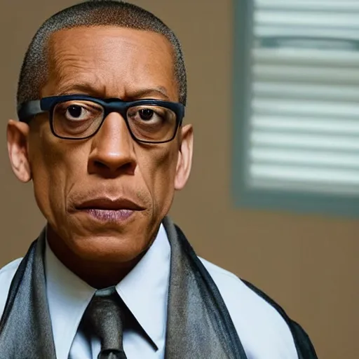 Image similar to still of gus fring dressed like jesse