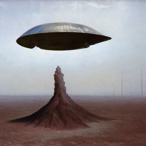 Image similar to a ufo crashed in the desert, roswell, new mexico, beksinski, wayne barlowe, symmetrical, surreal, magic surrealism, very coherent symmetrical artwork, cinematic, hyper realism, high detail, octane render, 8 k