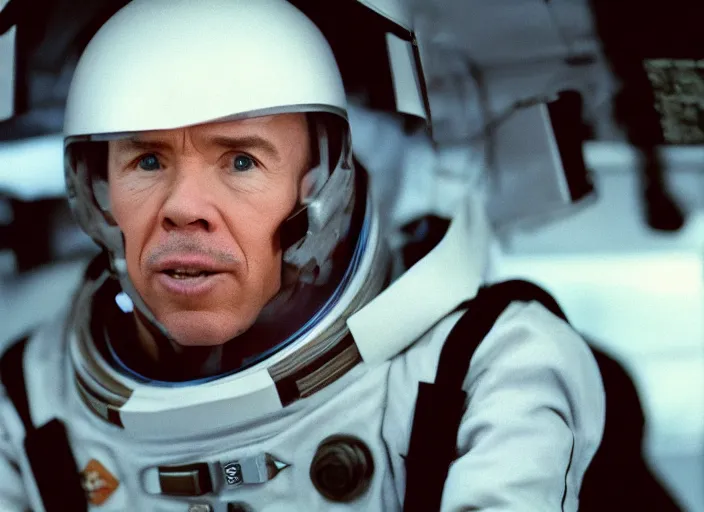 Image similar to film still of Clint Howard as Cooper in Interstellar, 4k