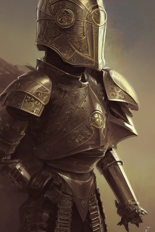 Image similar to beautiful and luxury and holy and elite and dieselpunk young three empire armor knight portrait +shinnyy eyes+front face with light flowing hair, ultradetail face, art and illustration by tian zi and craig mullins and WLOP and alphonse mucha, fantasy, intricate complexity, human structure, human anatomy, fantasy character concept, watermark, blurry, hyperrealism 8k