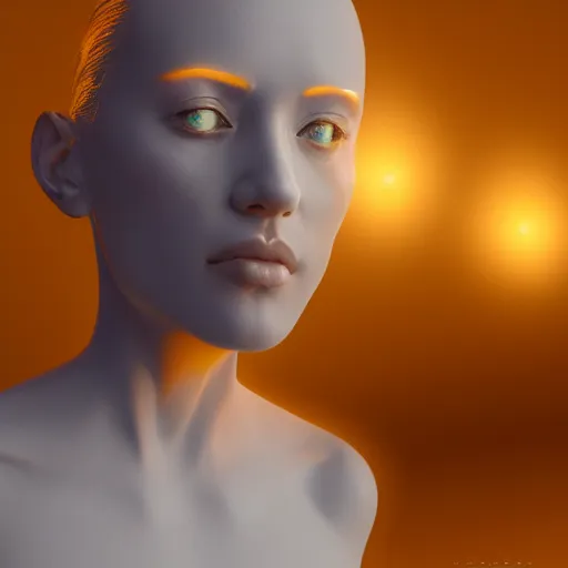 Prompt: ai make human with a clock for a face, digital render, realistic digital art, golden atmospheric lighting, ethereal visuals, 8 k