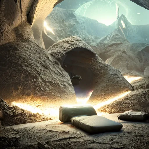 Prompt: book cave, dark, realistic, sci fi, 3 d render, incredible details, highly detailed, photorealistic, disney pixar, smooth, octane render, iridescent, 8 k