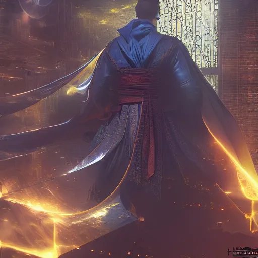 Prompt: a fold new york, doctor strange, dynamic lighting, fantasy concept art, trending on art station, stunning visuals, creative, cinematic, intricately detailed, unreal engine, 4 k