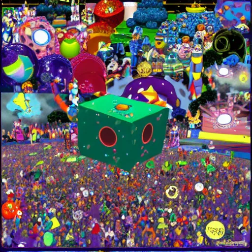 Prompt: Katamari Damacy pandora's box