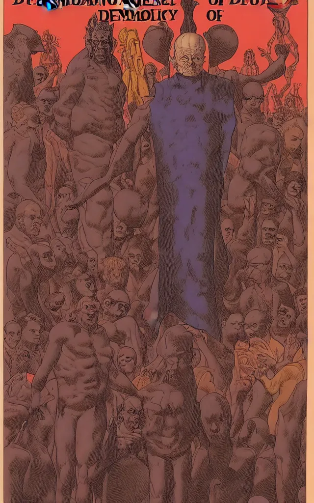 Image similar to the demonology of modern politics, by jean giraud