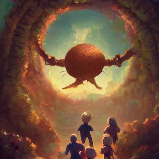Prompt: Adventure concept art of a brain typical family picture, surreal background, digital art by Krenz Cushart, trending on artstation, cgsociety,