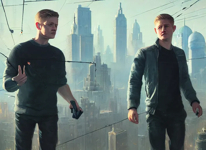 Prompt: highly detailed portrait of ben mckenzie, in detroit : become human, stephen bliss, unreal engine, fantasy art by greg rutkowski, loish, rhads, ferdinand knab, makoto shinkai and lois van baarle, ilya kuvshinov, rossdraws, tom bagshaw, global illumination, radiant light, detailed and intricate environment