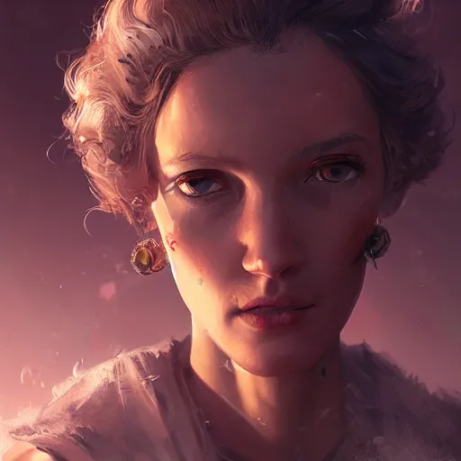 Prompt: Rosalyn Sphinx, portrait by Cedric Peyravernay, highly detailed, excellent composition, cinematic concept art, dramatic lighting, trending on ArtStation