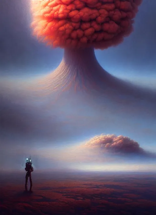 Prompt: a hyper - detailed 3 d render like a oil painting of martian cloud farming, surrealism!!!!! surreal concept art, lifelike, photorealistic, digital painting, aesthetic, smooth, sharp focus, artstation hd, by greg rutkowski, bruce pennington, valentina remenar and asher duran,