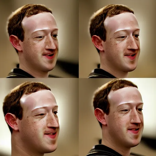 Image similar to Photography of Bald Mark Zuckerberg