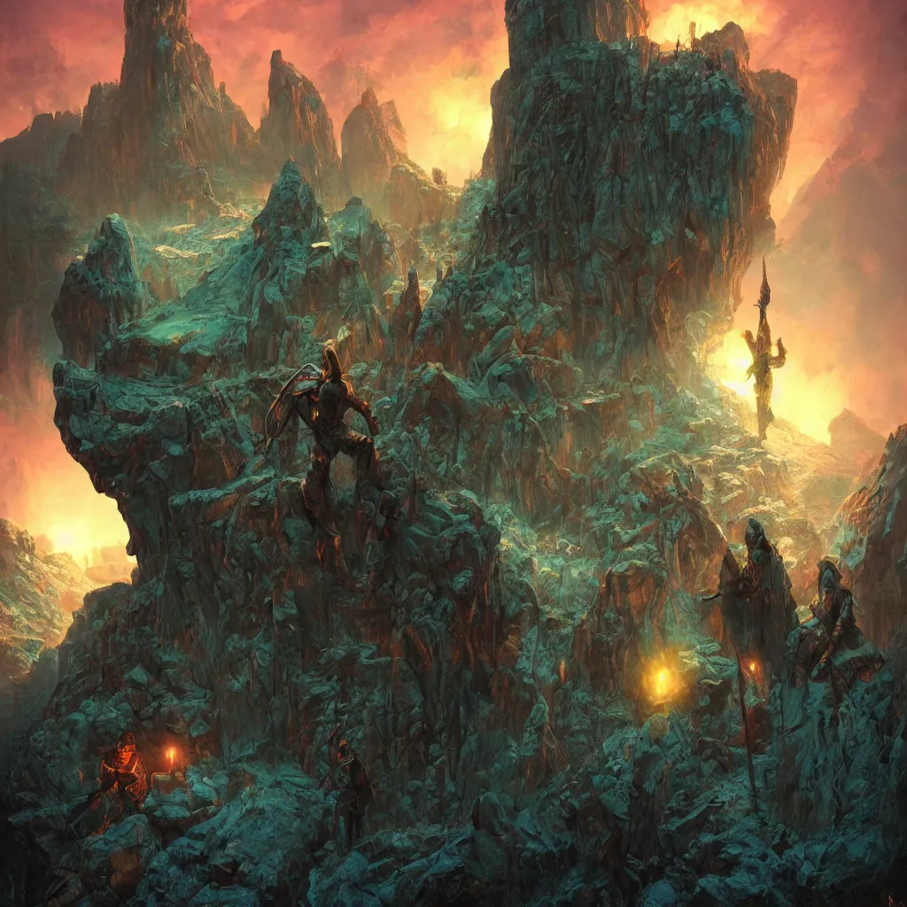 Image similar to bright, colorful, realistic, detailed from Elder Scrolls: shivering isles concept art Geiger and Beksiński character art backlighting, kodachrome, high contrast, highly detailed, sharp focus, digital painting, concept art, illustration, trending on artstation, comic book by Alex Ross and Adam Adamowicz cover art