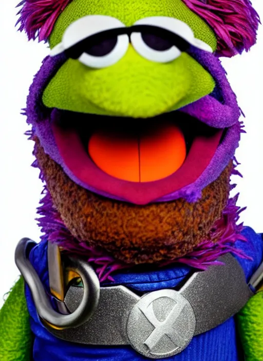 Image similar to studio portrait still of muppet thor from avengers infinity war as a muppet muppet as a muppet, 8 k, studio lighting, key light,