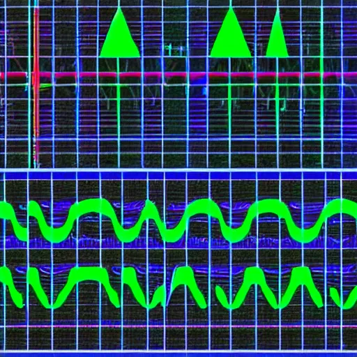 Image similar to the sound of one - hand clapping, oscilloscope wave - form