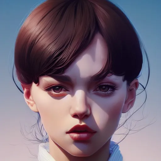 Image similar to a portrait of a beautiful neurotic recluse, art by ilya kuvshinov and wlop and artgerm and josan gonzalez, digital art, highly detailed, intricate, sharp focus, trending on artstation hq, deviantart, pinterest, unreal engine 5, 4 k uhd image