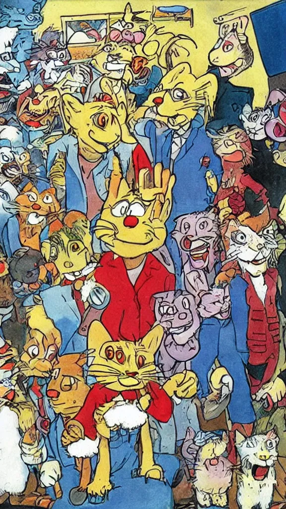 Image similar to fritz the cat