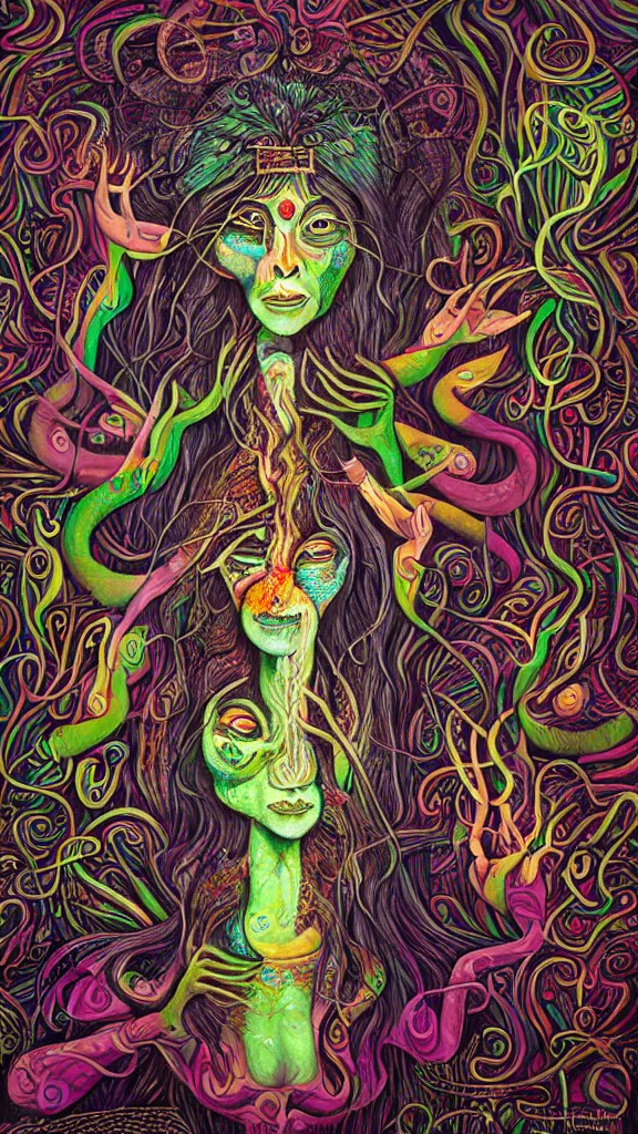 Prompt: the ayahuasca spirit, by rik oostenbroek