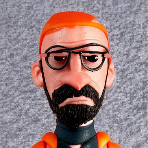 Image similar to Gordon Freeman, claymation