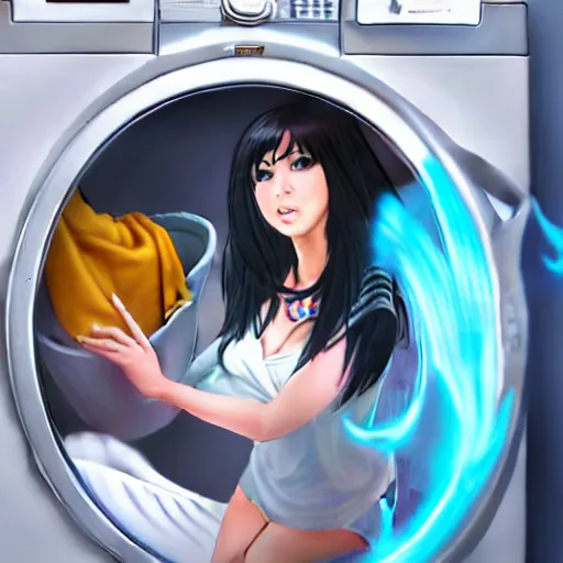 Image similar to ahri in the washing machine