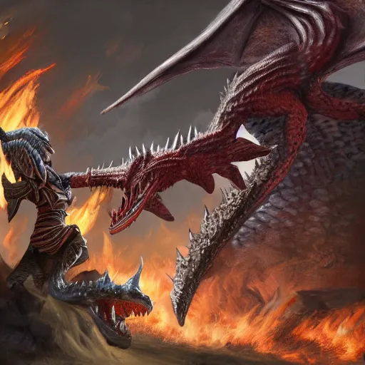Prompt: rathalos attacking and a hunter boy, d & d fire, elegant, highly detailed, trending on artstation, digital painting, monster hunter, unreal engine