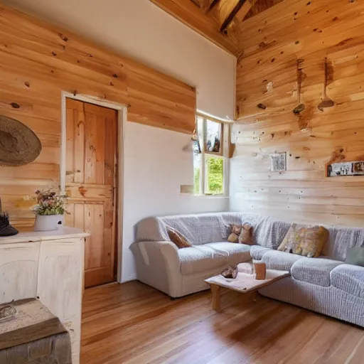 Image similar to photo of interior of cozy mushroom themed cottage