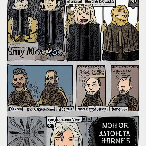 Image similar to Game of Thrones by Charles Schultz