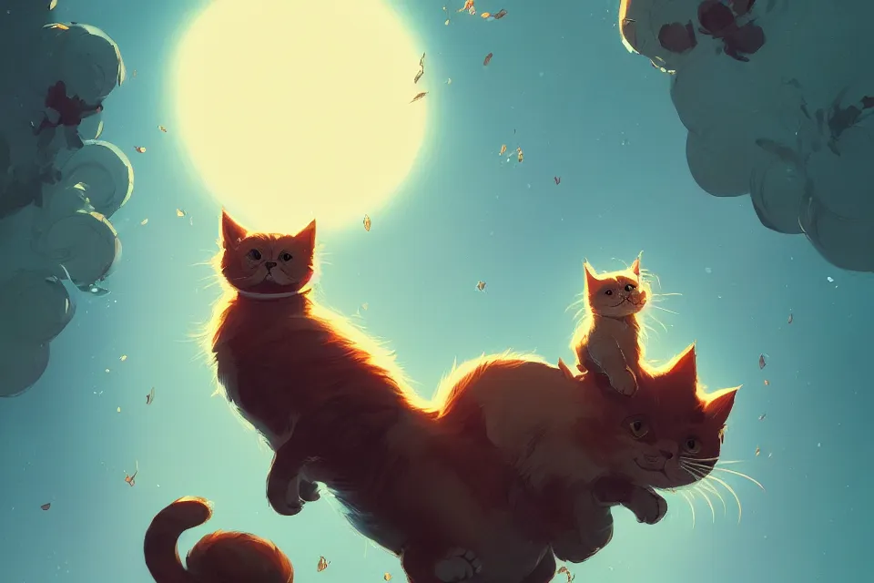 Image similar to cute cat, by victo ngai and andreas rocha and greg rutkowski, trending on artstation, unreal engine, 8 k hd wallpaperjpeg artifact, blur, artfact