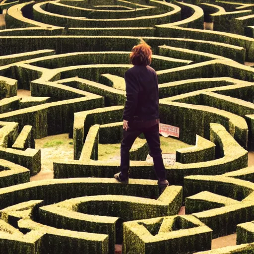 Image similar to man in the maze