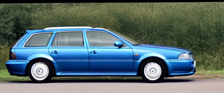 Image similar to Denim Blue Audi A4 B6 Avant (2002) with patina, created by Barclay Shaw