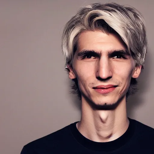 Prompt: Photograph of Félix Lengyel, XQC