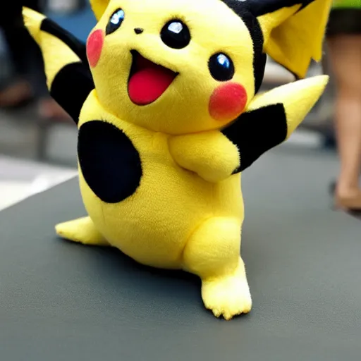 Prompt: model pikachu pikachu at a model photoshoot