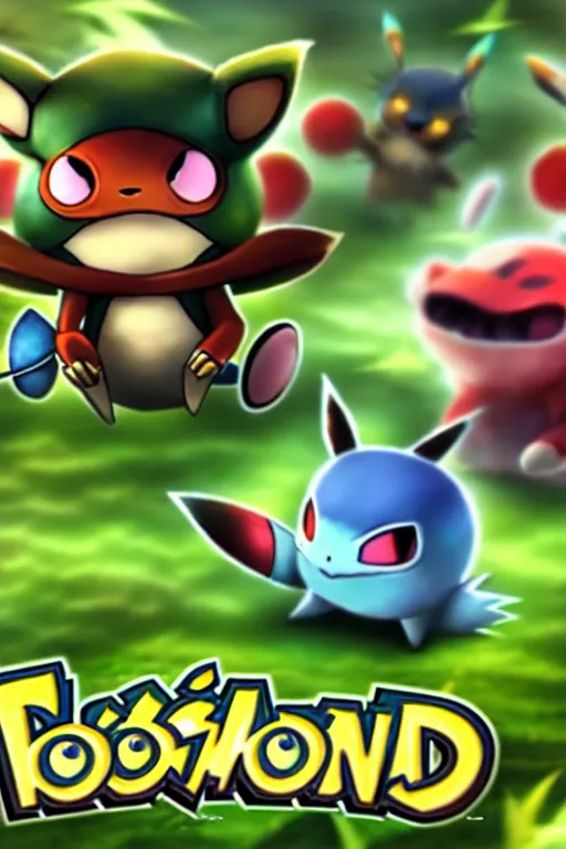 Image similar to teemo, a pokemon trading card of teemo, highly detailed pokemon trading card screenshot