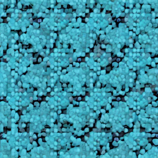 Image similar to highly intricate interlocking tiny aqua blue blobs, in hitman 3