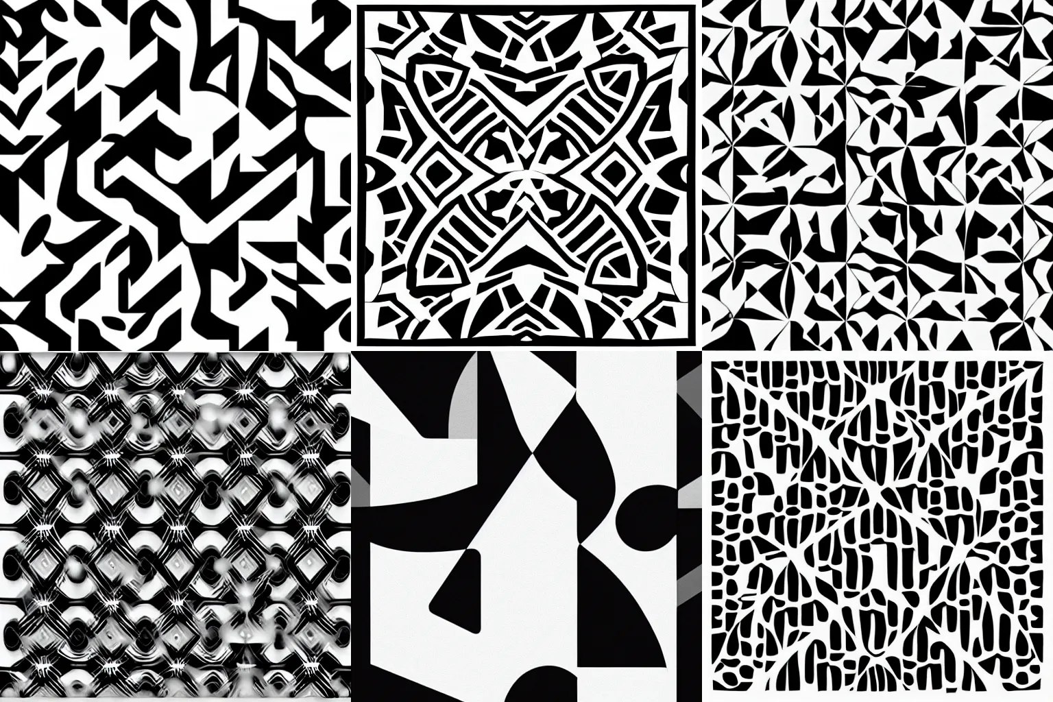 Prompt: black and white geometric designs, curves, minimalist, artwork trending on artstation