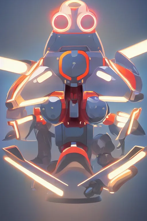 Image similar to metabots medabots medarotto medarot robot minimalist comics helmet mask neon cybereye, behance hd by jesper ejsing, by rhads, makoto shinkai and lois van baarle, ilya kuvshinov, rossdraws global illumination ray tracing hdr radiating a glowing aura