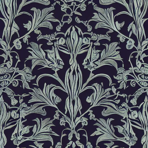 Image similar to silver lotus on dark purple marble , ivy, oriental wallpaper, james jean