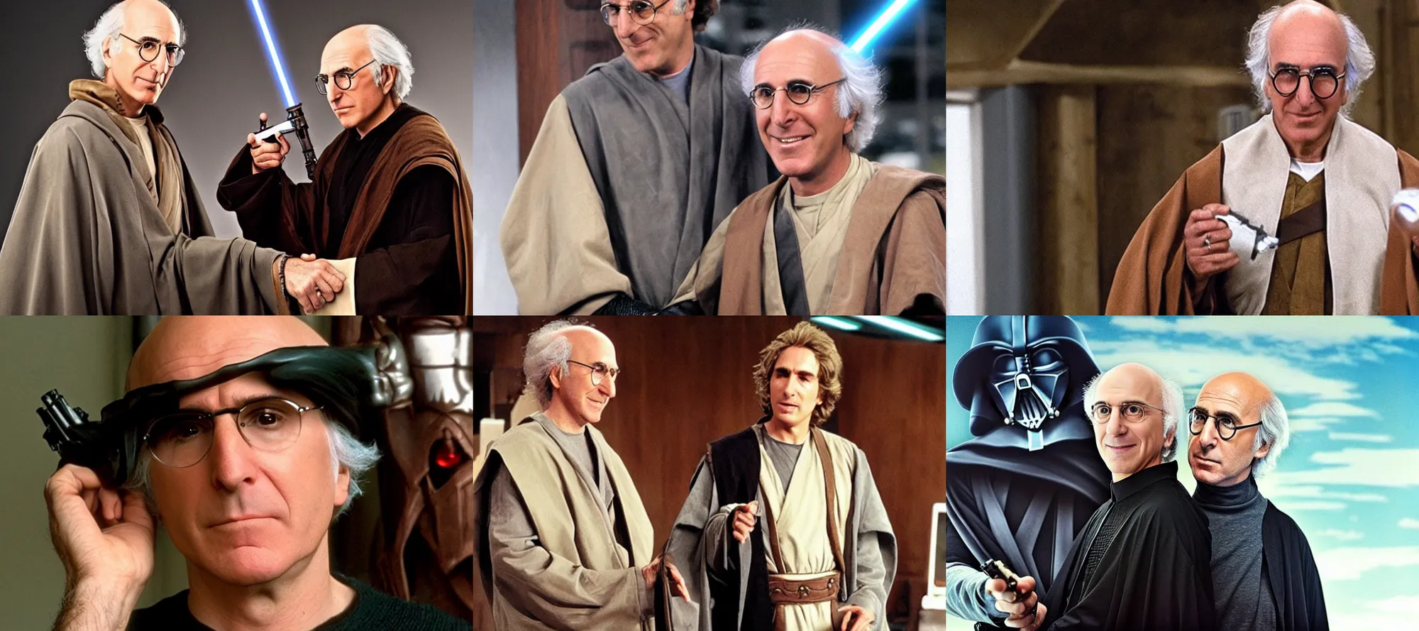 Prompt: Larry David as Anakin Skywalker Star Wars