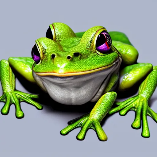 Image similar to hyperrealistic mixed media image of a!! alex jones!! as a frog, stunning 3 d render inspired art by xiang duan and thomas eakes, perfect symmetry, realistic, highly detailed attributes and atmosphere, dim volumetric cinematic lighting, 8 k octane extremely hyper - detailed render, post - processing, masterpiece,