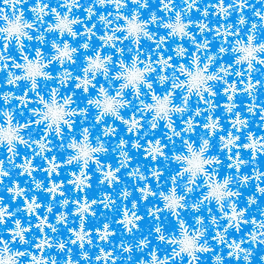 Prompt: snowflake texture, blue, 4k